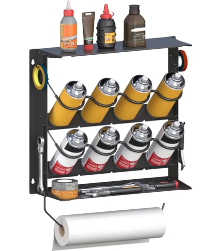 Waaliji Spray Paint Can Holder with Paper Towel Holder for