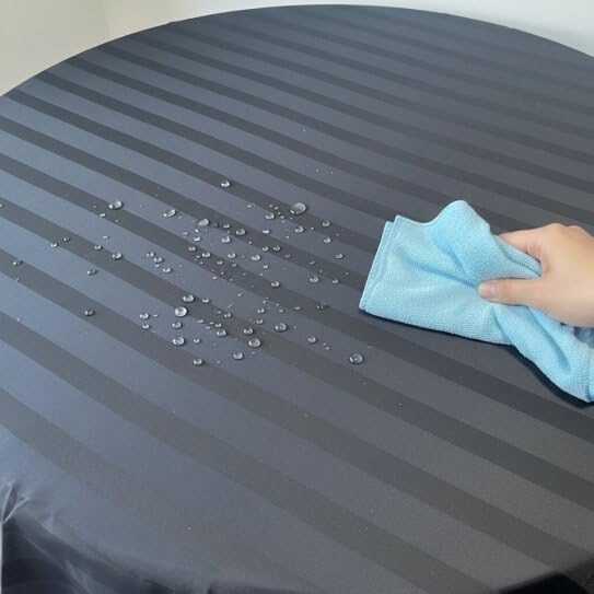 Nappe en tissu imperméable et lavable grand format pour table rectangulaire - 8