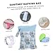 BCOATH Waterproof Multipurpose Storage Bag Dual Pockets for Sanitary Napkins and Diapers Travel-Friendly Baby Supply Organizer