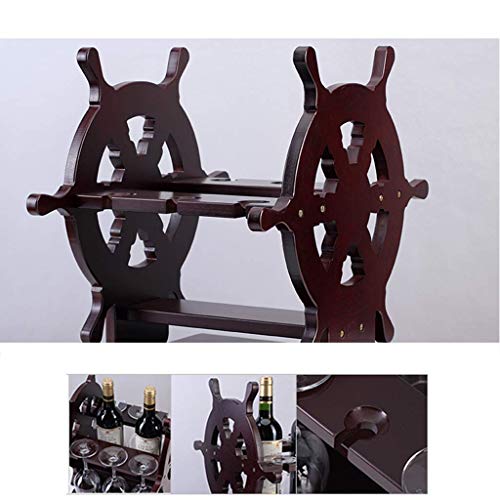 Estante para botellas de vino y copas con soporte de corchos miniatura 5