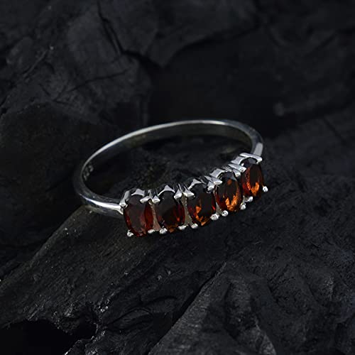 Bagues en grenat naturel argent sterling 925 bijoux femmes