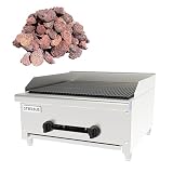 STEELBUS 24 in. Lava Rock Charbroiler