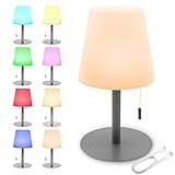 💡 【sensación acogedora ideal】: lampara de mesa Malux crea un ambiente acogedor con el interruptor de cadena y es ideal para la terraza de verano, balcón o jardín de invierno, disfrute de nuestra decoración para toda la temporada