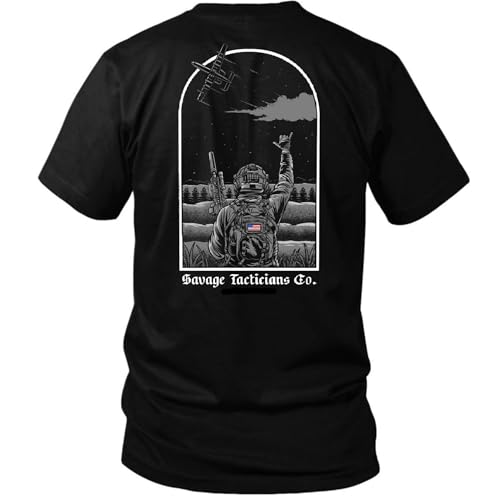 Savage Tacticians CAS Men’s Tee - Military Inspired Tactical Shirt, Cotton Blend, Premium Casual & Tactical Gear