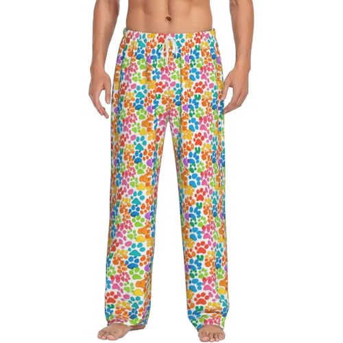 Pantalon de pyjama pour homme contre les nuits agitées vêtement doux pattes d'ours