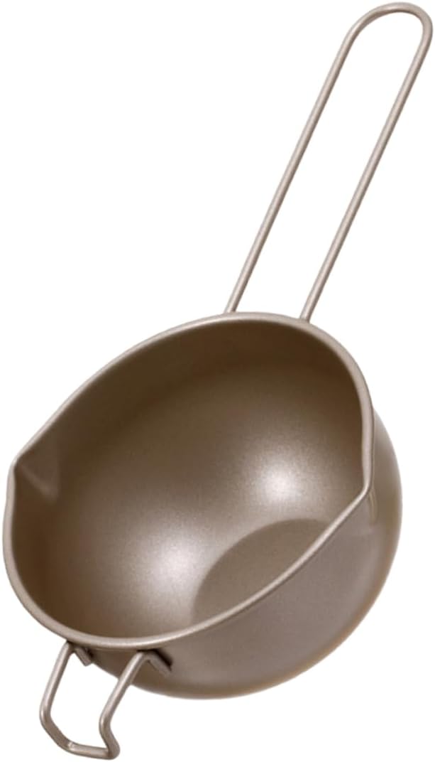 PRETYZOOM Melting Bowl Steel Resistant Easy to Clean Compact Design Melt Butter Cheese Sweets Wax Proper Handle for Safety for Baking