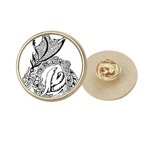 Broche dragon chinois dorée pour accessoiriser une veste de costume