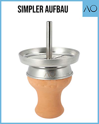 AO® Strainer Kaminaufsatz - Shisha Zubehör Für Perfekte Kohletemperatur - Aus Rostfreiem Edelstahl - Simpler Aufbau… – Bild 5