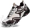Zapatos de trail running para hombre FENLERN, impermeables, para senderismo (10.5, blanco) 2