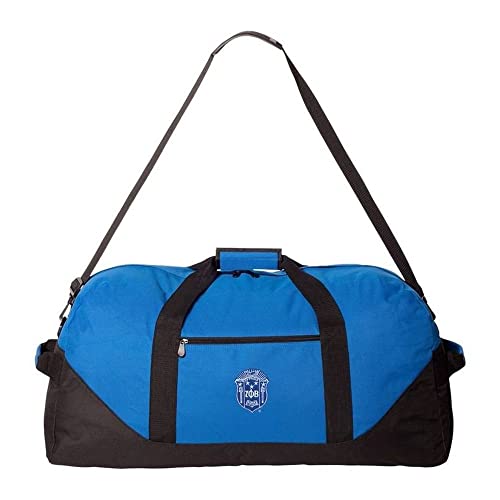 Greekgear Zeta Phi Beta 22 1/2 Inch Duffel Bag Royal Blue