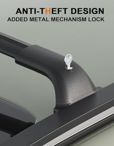 Image of Wonderdriver Lockable Roof Rack Cross Bars 300lbs Compatible with Chevy Chevrolet Trailblazer 2021 2022 2023 2024 2025 2026 L LT ACTIV RS, All Aluminum Heavy Duty Roof Rails Crossbars Cargo