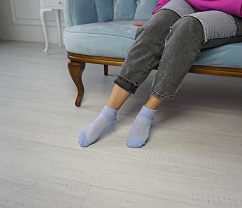 Image of RONDO 3 Pack Thin Ankle Socks - Unisex Ultra Thin Breathable Athletic Socks - Low Cut Running Ankle Socks - Thin Cotton Socks