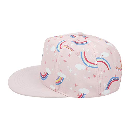 Kids Toddler Pineapple-Print Baseball-Hat-Girl Snapback Trucker Sun Hat (Pink-Rainbow, 21.3 Inch - Fit For 5-9 Year Old) #TOP1