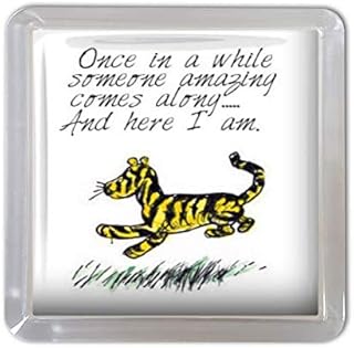 Tigger coaster vintage design tigger quotes friendship handmade artwork gift