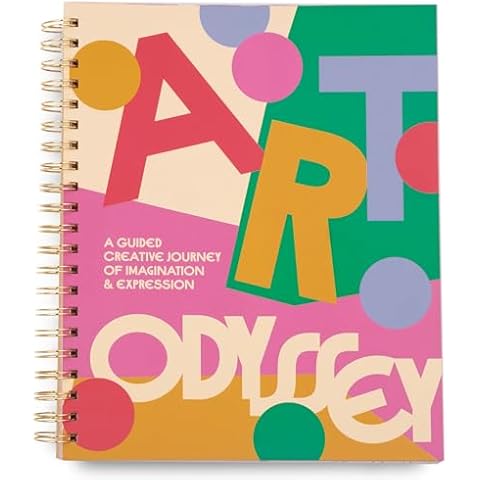 ban.do Coloring Books For Adults with Prompts, Relaxing Activity Book for Women, Guided Creative Journey, Art Odyssey Cover