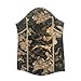 Hartena Camo Hunting Face Mask with Breathable Mesh, Camouflage Stretch Neck Gaiter for Turkey Hunting UPF 50+ Ridge Stem