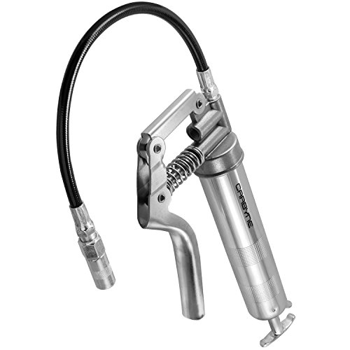 Carbyne Mini Pistol Grease Gun, Heavy Duty Professional Quality, 3000 PSI. 12 inch Flex Hose and 4 inch Rigid Extension. - Thumbnail 4