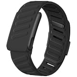 Getino Sport Band Compatible with Whoop 5.0 Bands One, Peak and Life/MG, Breathable Waterproof Silicone Adjustable Replacement Accessories Strap for Whoop Band 5.0 Fitness Activity Tracker, Black