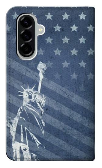 Housse cuir Samsung Galaxy A56 flip case clapet protecteur US Flag - 2