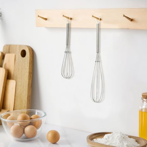 4PCS Stainless Steel Kitchen Whisks, Mini Wire Beater Set, Rust-Proof Manual Egg Whisks for Cooking, Whisking, Blending, Beating, Stirring (5 & 7 inch) - Image 5