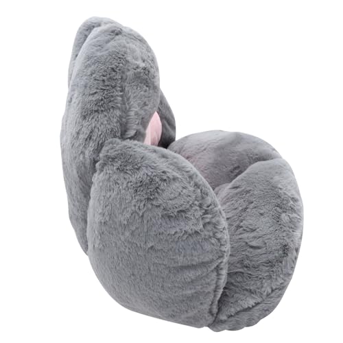 Coussin patte de chat en tissu lapin et coton PP premium