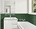 DEWOO Peel and Stick Subway Backsplash Green Kitchen Bathroom Rectangle Self Adhesive Wall Tile Brick (10-Sheet, 12