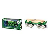 langholzwagen neu Produkt 1: Ist die Eisenbahn ausgeschaltet, verwandelt sie sich zu einer Schiebebahn und kann auch per Hand geschoben werden - für tolle Lokomotivfahrten in der BRIO World!