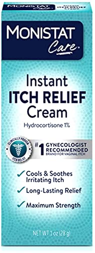 Monistat Care Instant Itch Relief Cream | Max Strength | Cools & Soothes | Packaging May Vary | 1 Ounce Each | Pack of 6