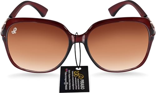 Image of UV Protection Oval Sunglasses For Women (2215 BROWN BZ)