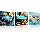 TutuBeer Wall Art Spa Still Life with Blue Zen Wall Art Spa Canvas Wall Art Zen Spa Pictures Prin...