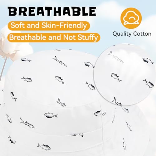 image for Durio Baby Girl Sun Hat Sun Protection Baby Girl Hats Wide Brim Baby G