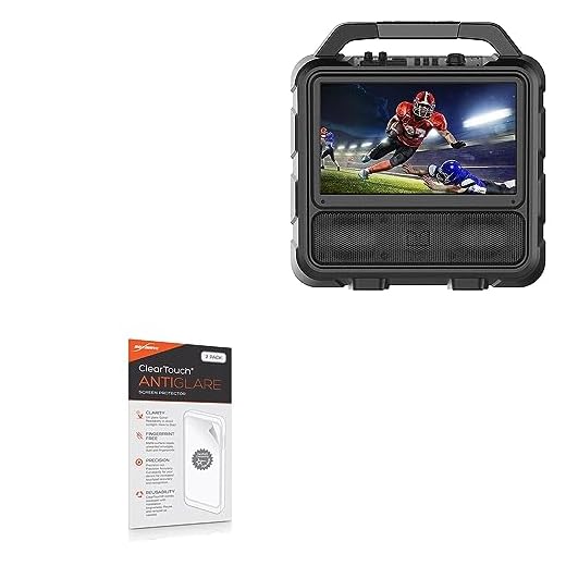 BoxWave Screen Protector Compatible with Monster Vision Portable Entertainment System - ClearTouch Anti-Glare (2-Pack), Anti-Fingerprint Matte Film Skin