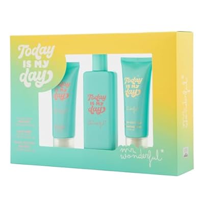 Mr. Wonderful - Today Is My Day Colonia 75ml + Crema Manos 75ml + Crema de Cuerpo Glow Edition 75ml Estuche de Regalo Mujer Eau de Toilette Femenina Aroma Cítrico y Floral Fragancia Duradera