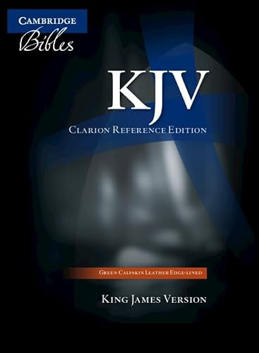 KJV Clarion Reference Bible, Dark Green Buffalo Calfskin