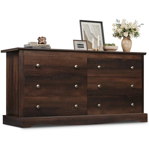 WLIVE 59 inch 6 Drawer Dresser