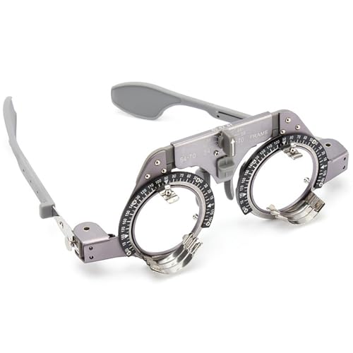 Genérico Marco de Lente de Prueba Óptica Ajustable de Titanio para Optometría - PD 54-70 mm, Ideal para Ajuste de Gafas y Exámenes Visuales.
