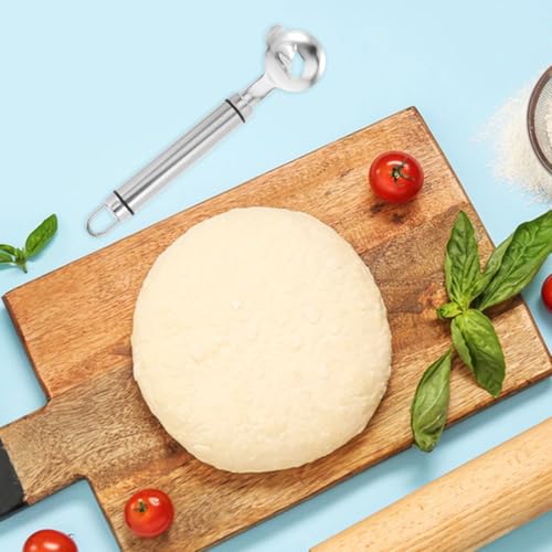 Image of Hemoton Dough Cutter 7.20 Inch Stainless Steel Chinese Noodles Cutter Handheld Dough Scraper Tool for Kitchen and Manual Pasta Makers