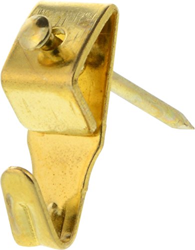 Image of Hillman 122190 Brass Professional Picture Hangers (10lb) 5 Pack