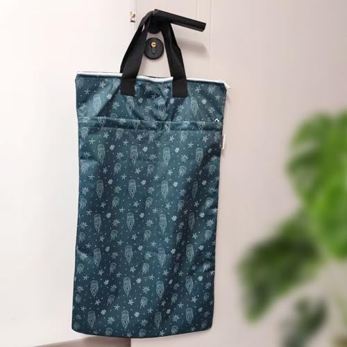 Image of Mama Koala Diaper Pods, Portable Washable Reusable Baby Cloth Diapers Bags, 2pcs Medium Size for Travel Beach Laundry Pool Gym Yoga (W008L)