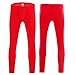 YUFEIDA Men's Sexy Underwear Bottoms Low Rise Leggings Pants Mesh Long Trousers (XXL, Thicker Red)