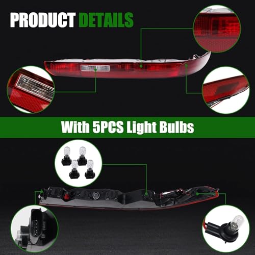 MINETPS 4M0945095 Left Rear Bumper Tail Light w/Bulbs For Audi Q7 2016-2022 by MINETPS - Used condition - Image 2
