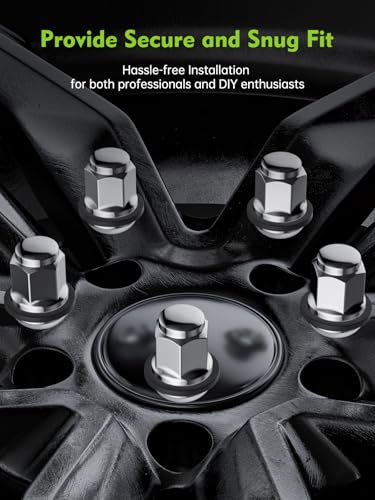 Image of AUTOPTIM M12X1.5 OEM Lug Nuts - Replacement for Honda Accord Civic HR-V Element Acura ILX TSX Factory Style Wheel, Radius Mag Seat with Detachable Plastic Washer Tire Lug Nuts