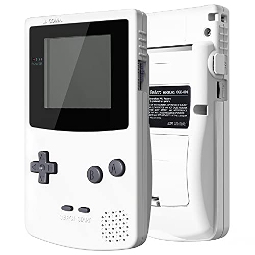 Coque de remplacement GBC blanche compatible écrans IPS et OSD pour Gameboy Color