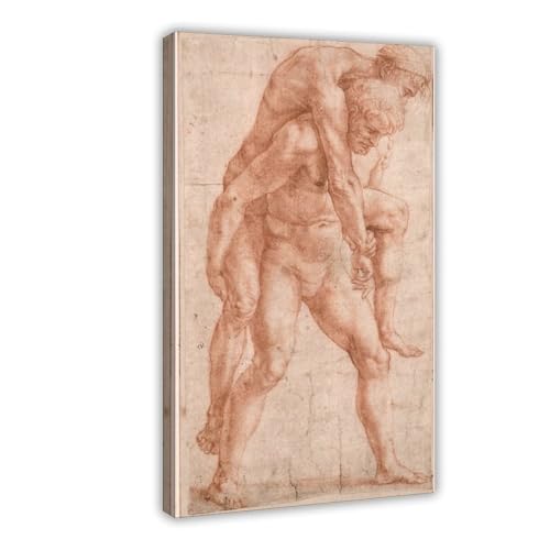 Impression sur toile Raffaello Sanzio tableau décoration murale salon et bureau 30,5x45,7 cm