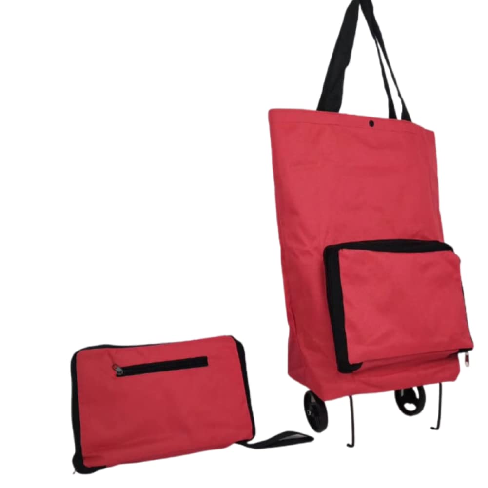 Trolley per la Spesa Shopping Bag Pieghevole Shopping Acquista Carrello per Alimenti Borsa su Ruote Borsa Acquista Verdura Shopping Organizer Borsa Portatile Resistente