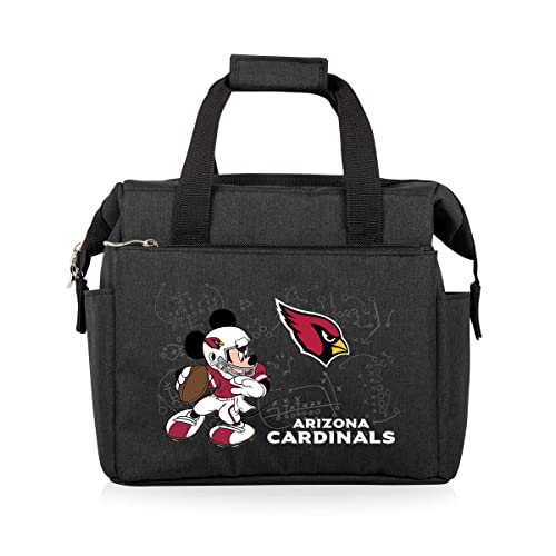 Image of PICNIC TIME NFL Mickey Mouse On The Go Lunch Bag - Soft Cooler Lunch Box - Insulated Lunch Bag, (Black)
