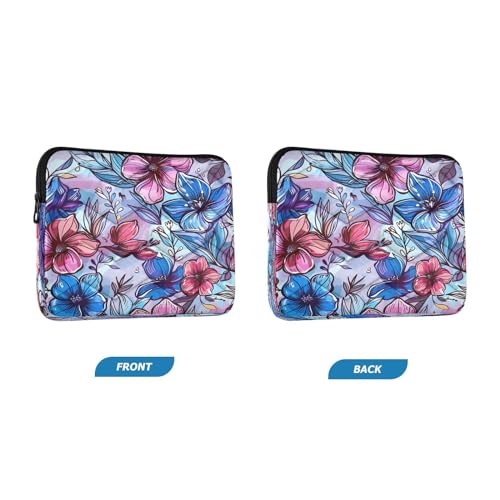 Funda para laptop 13-14 pulg. impermeable con diseño floral miniatura 2