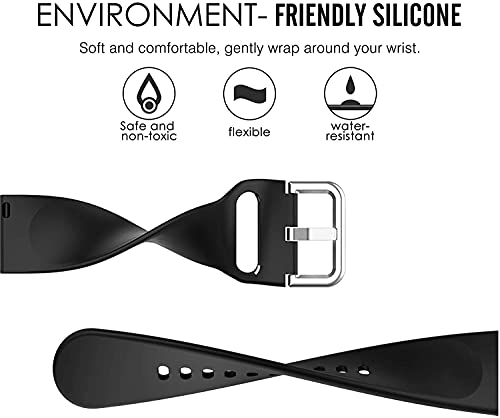 GRV R01 Compatible E-ECSEM Bands Colorful Silicone Bracelet 6-Pack Quick Release Arm Bands