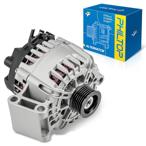 Image of PHILTOP Alternator 11619N Compatible with Ford 2014-2019 Fiesta 1.6L, 2011-2013 Fiesta, 2014 Fiesta 1.6T, 120A S6 Alternator Replacement TG12C098, BE8Z10346A, 2608513, AE8Z10346A, 501837, AL7687X