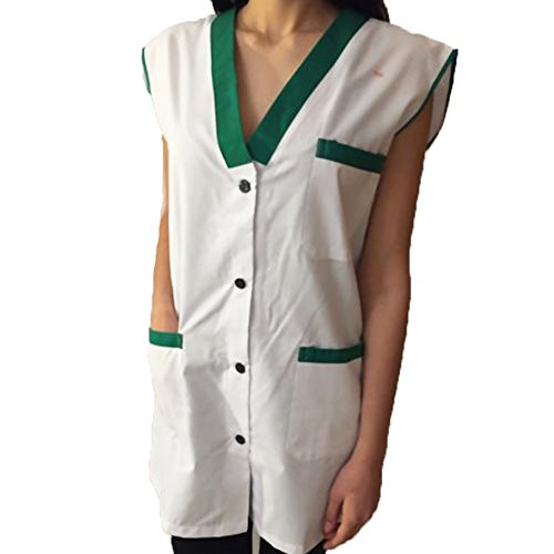 Fratelliditalia Wurstkittel Supermarkt Lebensmittel Damen Obst Knöpfe Arbeit Ärmel